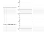 Daily Schedule Planner Template – Free Printable Templates inside Printable Blank Daily Schedule Template