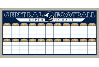 Depth Chart Boards | Football Boards | Schoolpride® throughout Blank Football Depth Chart Template