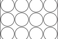 Details About 500 Printable Laser Glossy White Round in Round Sticker Labels Template