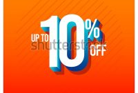 Discount Label 10 Off Vector Template Stock Vector (Royalty throughout 10 Up Label Template
