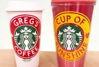 Diy Customized Starbucks Cups – Personalize With A Name in Starbucks Create Your Own Tumbler Blank Template