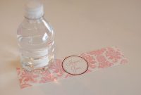 Diy Printable Water Bottle Labels. 8Oz & 12Oz 1.7"x8.25 intended for Free Custom Water Bottle Labels Template