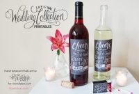 Diy Wedding Printable Rustic Chalk Art Labels | Wine Label within Free Wedding Wine Label Template