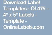 Download Label Templates – Ol475 – 4" X 5" Labels – Template within Laser Inkjet Labels Templates