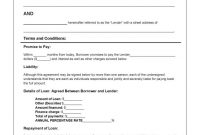 Download Personal Loan Agreement Template | Personal Loans regarding Blank Loan Agreement Template