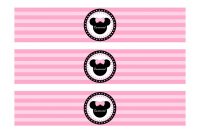 Download These Free Pink Minnie Mouse Party Printables in Minnie Mouse Water Bottle Labels Template