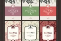 ᐈ Wine Bottle Template , Royalty Free Wine Label Template within Template For Wine Bottle Labels