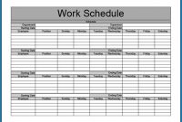 √ Free Editable Monthly Work Schedule Template | Templateral pertaining to Blank Monthly Work Schedule Template
