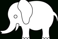 Elephant Graphic | Cute Elephant Line Art – Free Clip Art within Blank Elephant Template