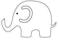 Elephant Outline Blank Elephant Template Bear Ideas On Jpg regarding Blank Elephant Template