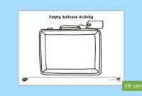 Empty Suitcase Worksheet – Teaching Resources (Teacher Made) within Blank Suitcase Template