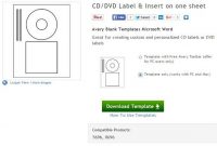 Erstellen Sie Ihre Eigenen Cd- Und Dvd-Etiketten Mit regarding Office Max Label Templates