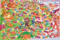 Etsy Candyland Fabric Includes Board And Top Of Box For pertaining to Blank Candyland Template