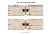 Evacuation Name Tags (Sb12410) – Sparklebox | Label within World War 2 Evacuee Label Template