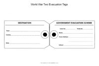 Evacuation Name Tags (Sb12410) – Sparklebox with World War 2 Evacuee Label Template