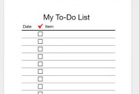 Every To-Do List Template You'll Ever Need – Business 2 pertaining to Blank To Do List Template