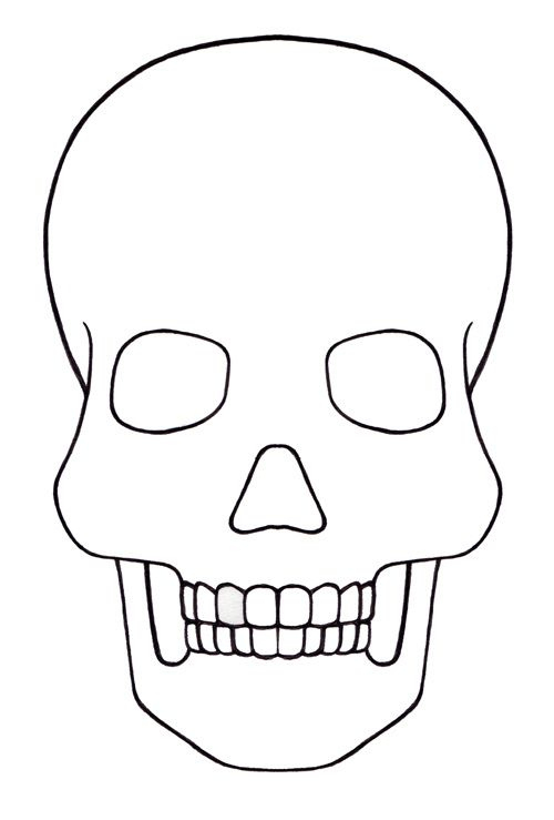 Feeling Much Better | Skull Template, Day Of The Dead Mask regarding Blank Sugar Skull Template