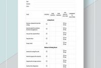Free 16+ Sample Cleaning Checklists In Ms Word | Pdf within Blank Cleaning Schedule Template