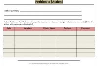 Free 23+ Sample Petition Templates In Pdf | Ms Word with regard to Blank Petition Template