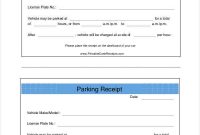 Free 6+ Parking Receipt Samples In Pdf | Ms Word pertaining to Blank Parking Ticket Template