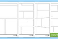 Free Blank Comic Strip Template throughout Blank Scheme Of Work Template