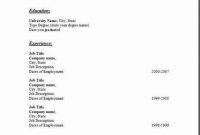 Free Blank Resume:examples,samples Free Forms To Edit With regarding Blank Resume Templates For Microsoft Word