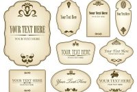Free Decorative Label Templates | Simple Bottle Label 01 with Potion Label Template