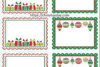 Free Editable Christmas Labels | Free Christmas Tags within Christmas Address Labels Template