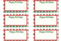 Free Editable Christmas Labels | Free Printable Christmas inside Christmas Address Labels Template