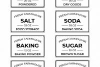 Free Editable Printable Kitchen Pantry Labels For Storage for Pantry Labels Template