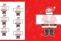 Free! – Editable Self-Registration Labels (Santa) with Secret Santa Label Template