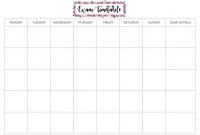 Free Exam Timetable Printable | Study Schedule Template intended for Blank Revision Timetable Template