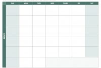 Free Excel Calendar Templates with regard to Blank One Month Calendar Template