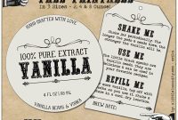Free Homemade Vanilla Labels Printable, Tags & Recipe regarding Homemade Vanilla Extract Label Template
