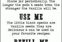 Free Homemade Vanilla Labels Printable, Tags & Recipe! with Homemade Vanilla Extract Label Template