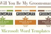 Free Microsoft Word Templates For Beer Bottles: | Label in Free Label Templates For Word