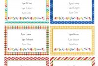 Free Personalized Name Labels For School | Notebook Labels regarding Notebook Label Template