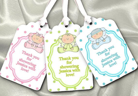 Free Printable Baby Gift Tags |  Tags, Gift Tag, Baby in Baby Shower Label Template For Favors