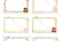 Free Printable Birthday Cake Name Tags. The Template Can within Birthday Labels Template Free