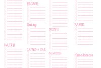 Free Printable Blank Grocery Shopping List | Grocery List with Blank Grocery Shopping List Template