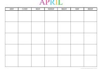 Free Printable Blank Monthly Calendars – 2019, 2020, 2021 throughout Blank Activity Calendar Template