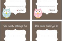 Free Printable Book Labels (With Images) | Labels Printables with regard to Book Label Template Free