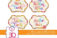 Free Printable Candy Buffet Labels Template | Candy Buffet regarding Sweet Labels Template