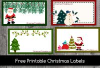 Free Printable Christmas Labels within Xmas Labels Templates Free