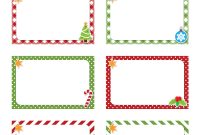 Free Printable Christmas Name Tags. The Template Can Also Be with Xmas Labels Templates Free