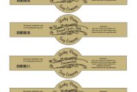 Free Printable Cigar Band Soap Label Template | Soap Labels inside Cigar Label Template