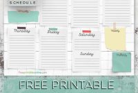 Free Printable Cleaning Schedule Template – Free Printables with regard to Blank Cleaning Schedule Template