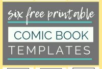 Free Printable Comic Book Templates | Comic Book Template with Printable Blank Comic Strip Template For Kids