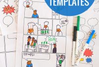 Free Printable Comic Book Templates! – Picklebums regarding Printable Blank Comic Strip Template For Kids