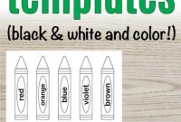Free Printable Crayon Templates – The Artisan Life with Crayon Labels Template